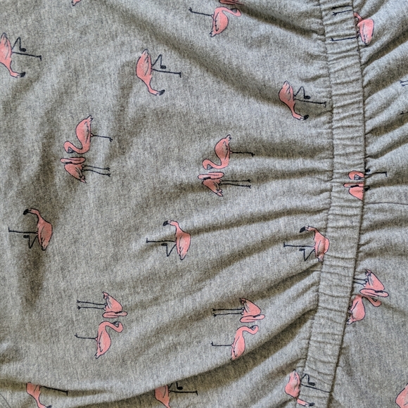 Girl's Old Navy Romper, size L(10-12), grey with flamingoes - Picture 2 of 3